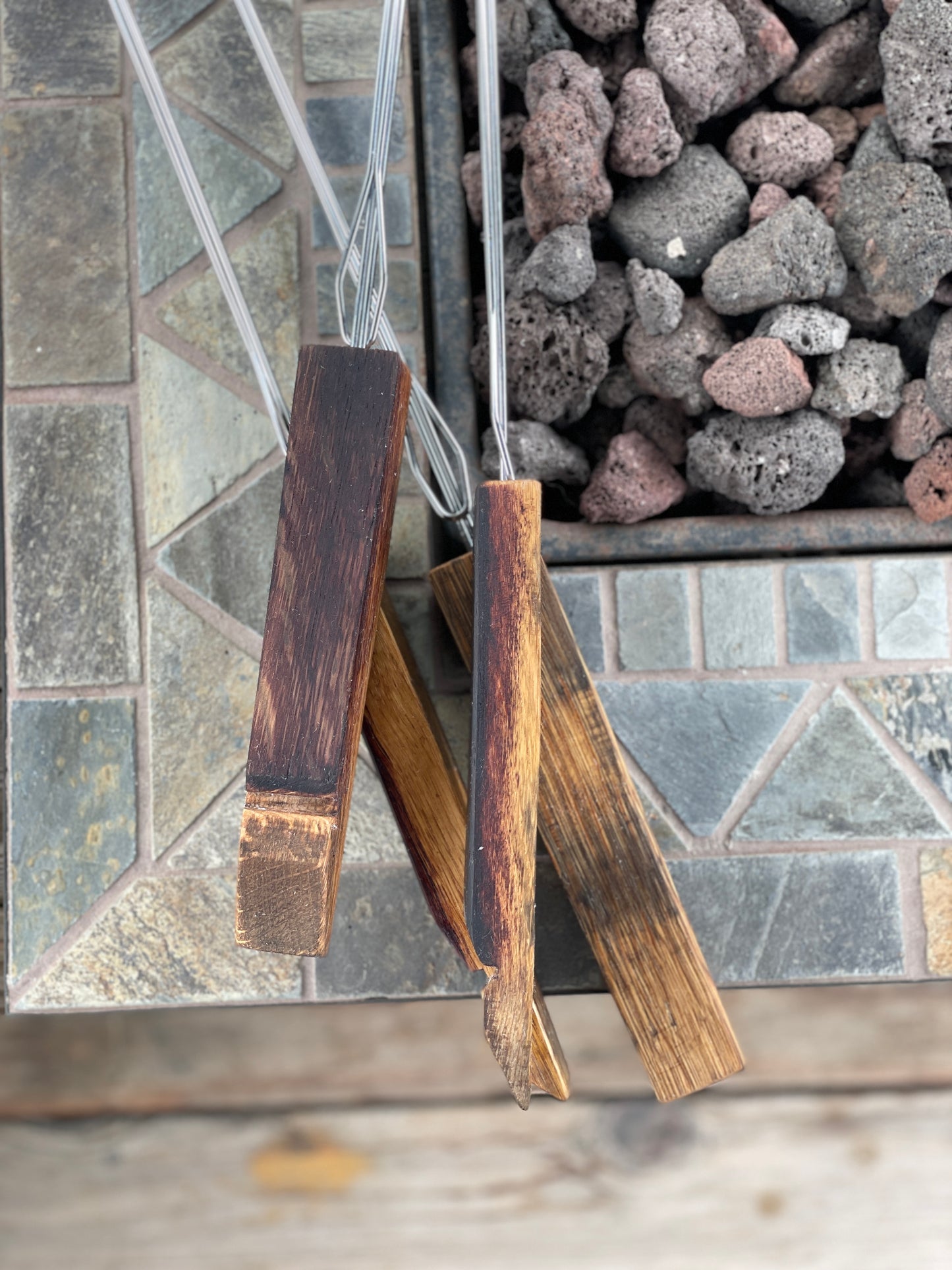 Wine Barrel Stave Handle Campfire Roasting Stick