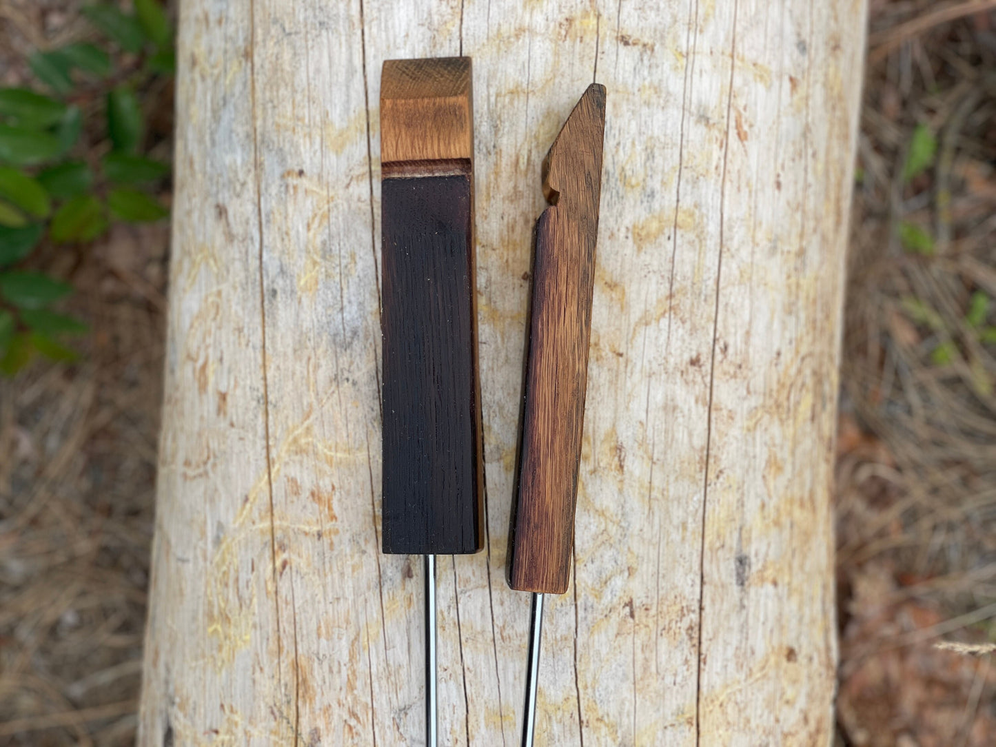 Handcrafted Wine Barrel Stave Roasting Sticks Rustic Campfire Skewers