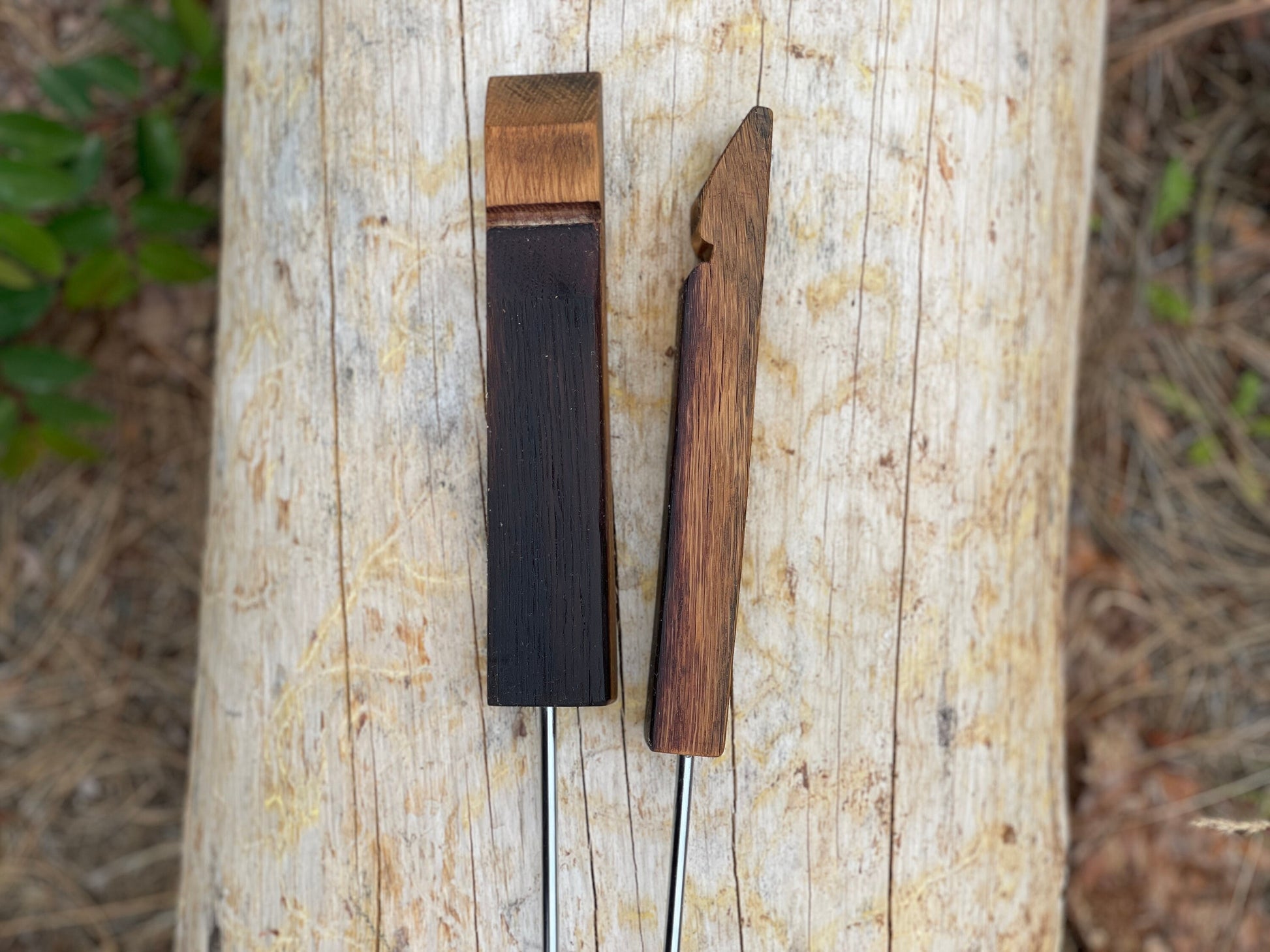 Handcrafted Wine Barrel Stave Roasting Sticks Rustic Campfire Skewers
